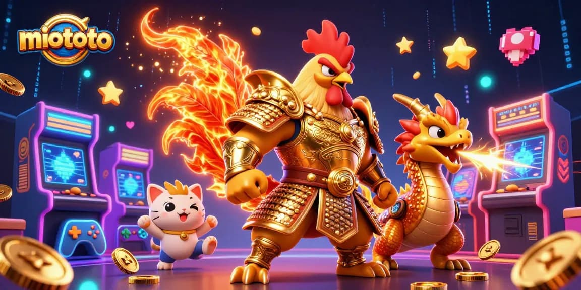 Experience the thrilling action of miototo with vibrant characters and colorful gaming elements!