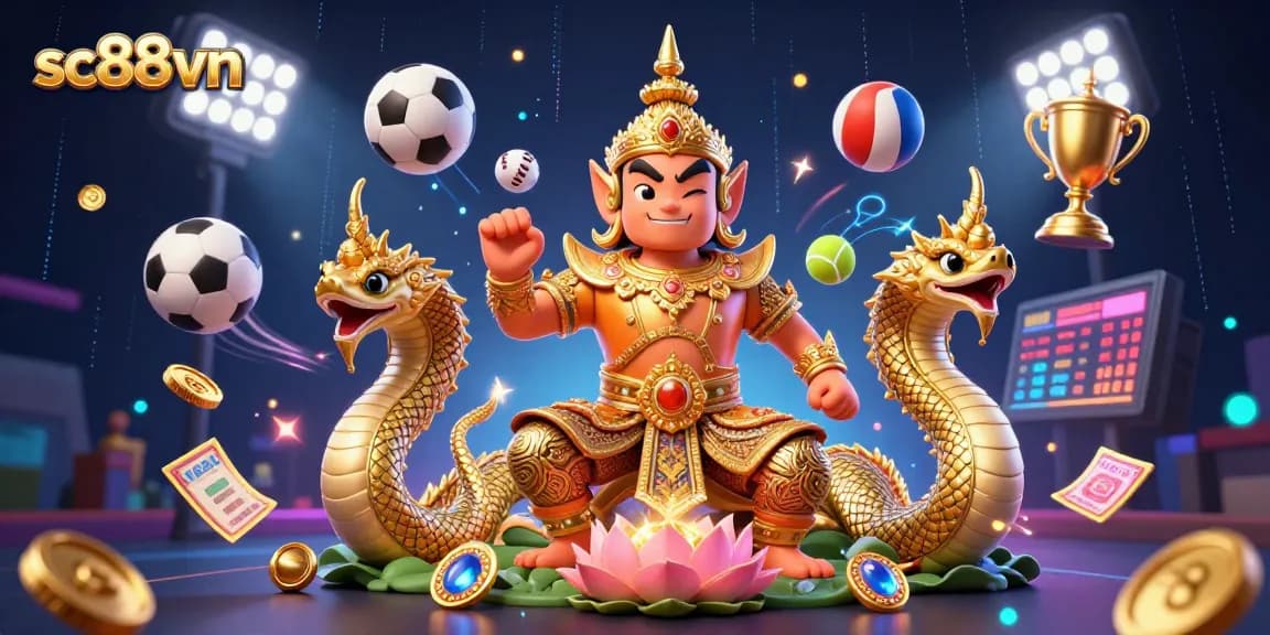 Join the thrill of sc88vn with engaging 3D cartoon characters surrounded by vibrant casino gameplay elements.