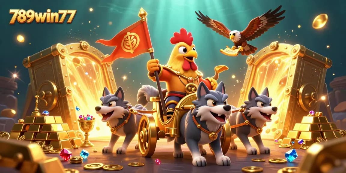 Experience thrilling wins at 789win77 with dynamic casino gameplay featuring golden treasures and vibrant characters.