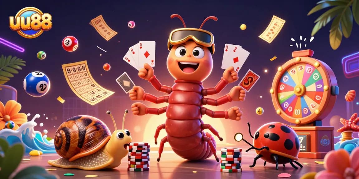 Experience thrilling gameplay at uu88 with vibrant 3D casino characters and dynamic game elements.