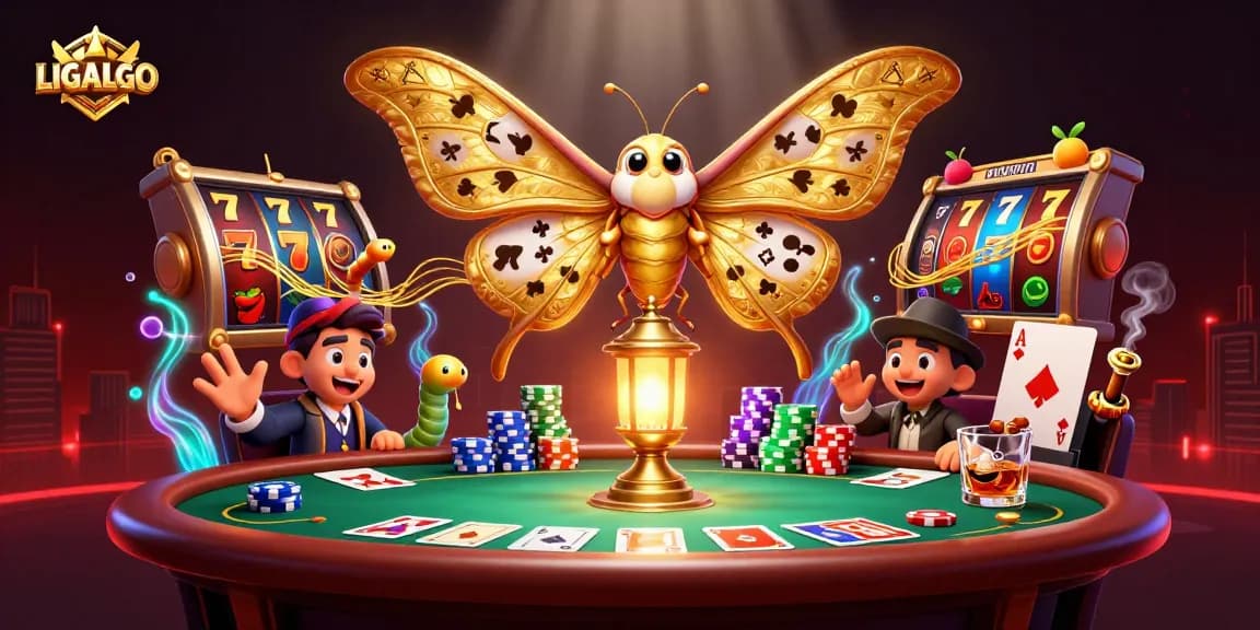 LIGALGO captivates with a dazzling display of slot reels and jackpot excitement, showcasing vibrant casino elements