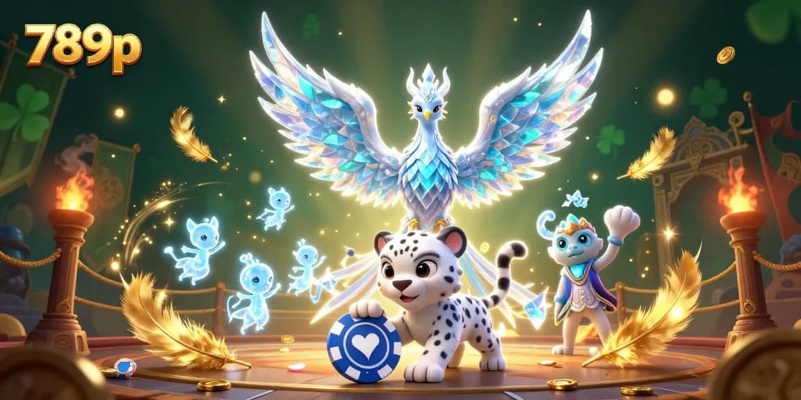 Engage in thrilling gaming at 789p's vibrant casino scene filled with exciting characters and elements.