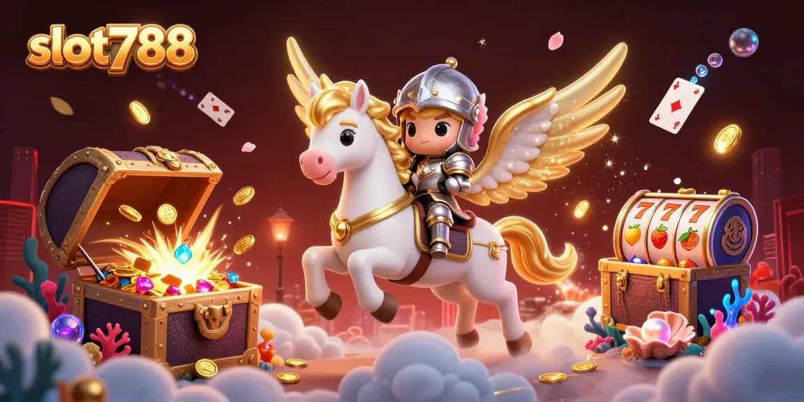 Experience the thrill of slot788 with vibrant reels and a magical scene full of treasures!