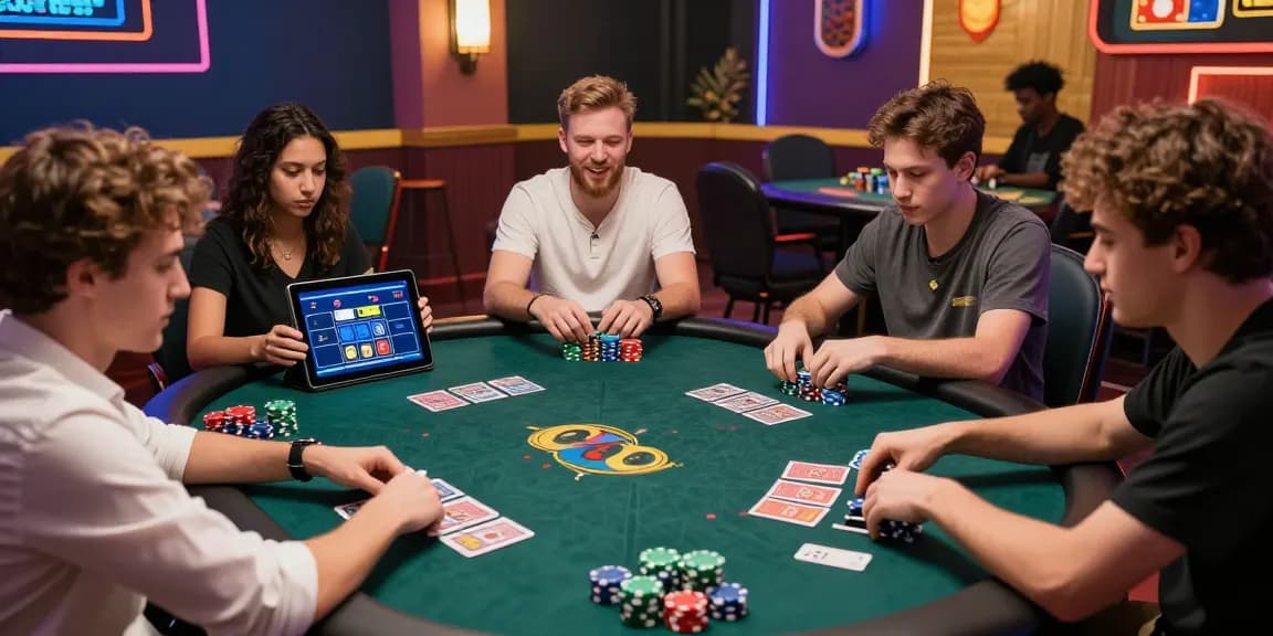 Exciting online Teen Patti game with diverse players engaging at virtual table.