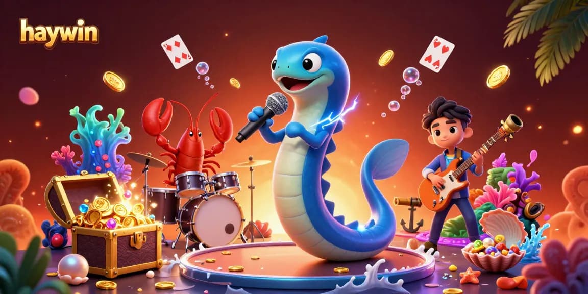 Haywin online casino features an energetic underwater performance with animated sea creatures.