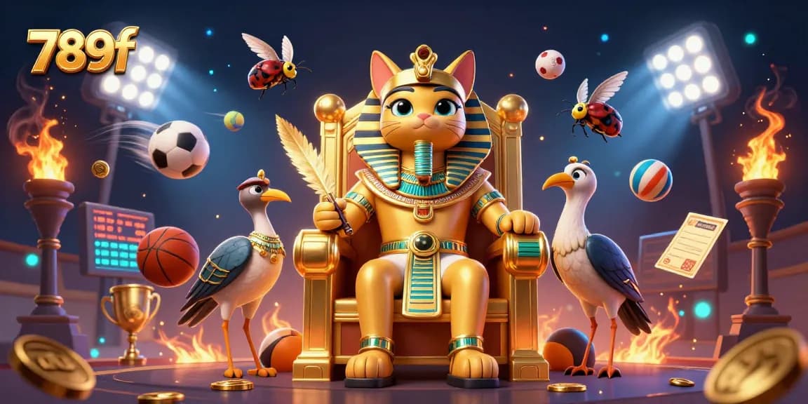 Engage in games at 789f with Egyptian-themed characters and dynamic sports betting elements.