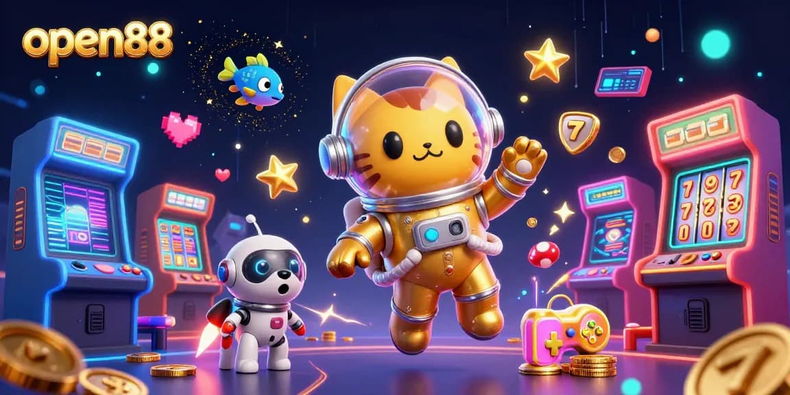 Engage in thrilling gameplay at open88 with vibrant 3D casino elements and dynamic characters.