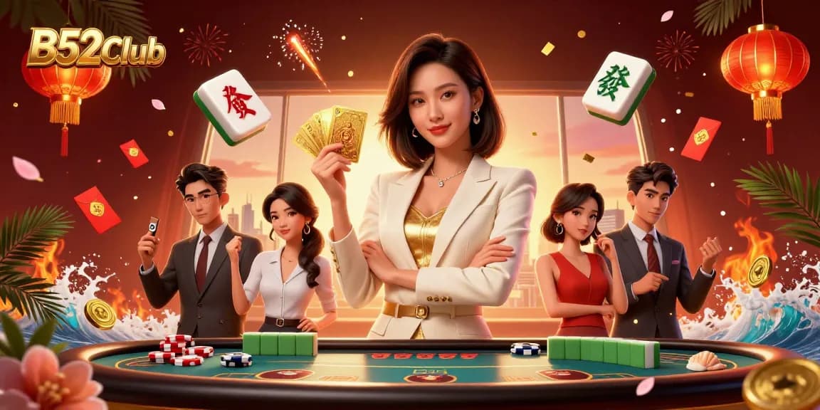 Experience thrilling gameplay at B52Club with stunning visuals of an elegant casino scene.