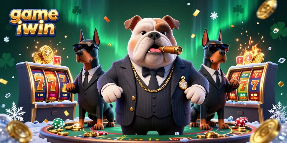Experience thrilling action with game iwin in a vibrant casino scene featuring animated characters and slot elements.