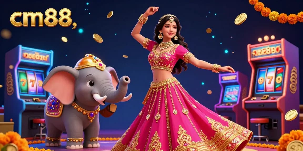 Experience thrilling gameplay with cm88's vibrant casino atmosphere featuring slot elements and an exciting dance.