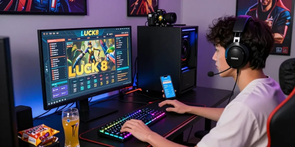 LUCK8 betting player engaged in an online gaming session with interactive elements.