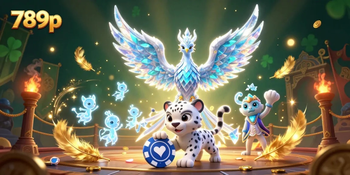 Engage in thrilling gaming at 789p's vibrant casino scene filled with exciting characters and elements.