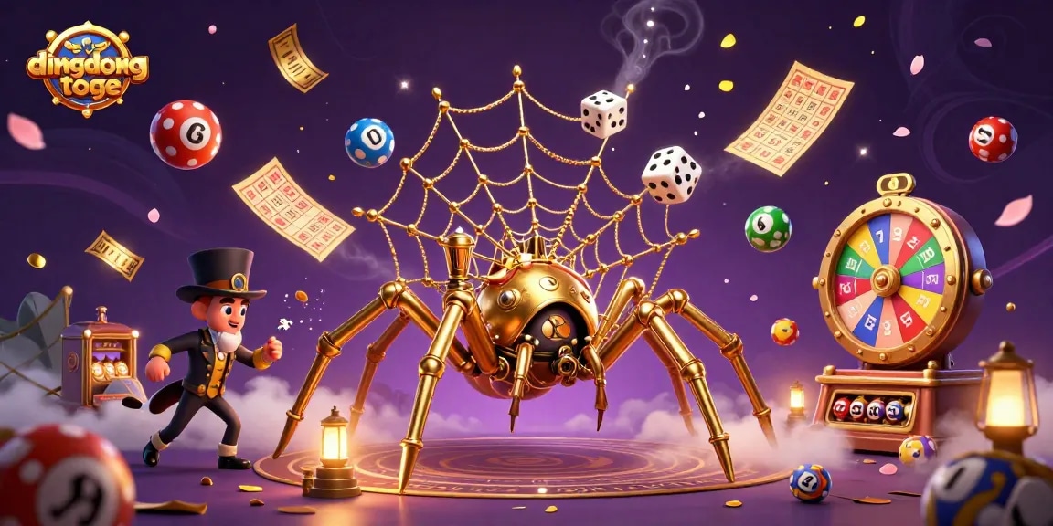 Engage in thrilling gameplay with dingdongtoge at this vibrant lottery scene featuring dynamic game elements.