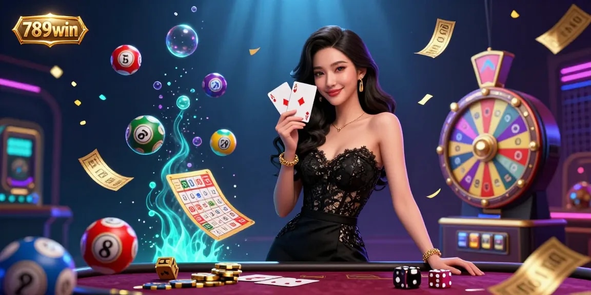 Engage with 789win excellence through an elegant casino experience showcasing colorful lottery dynamics.