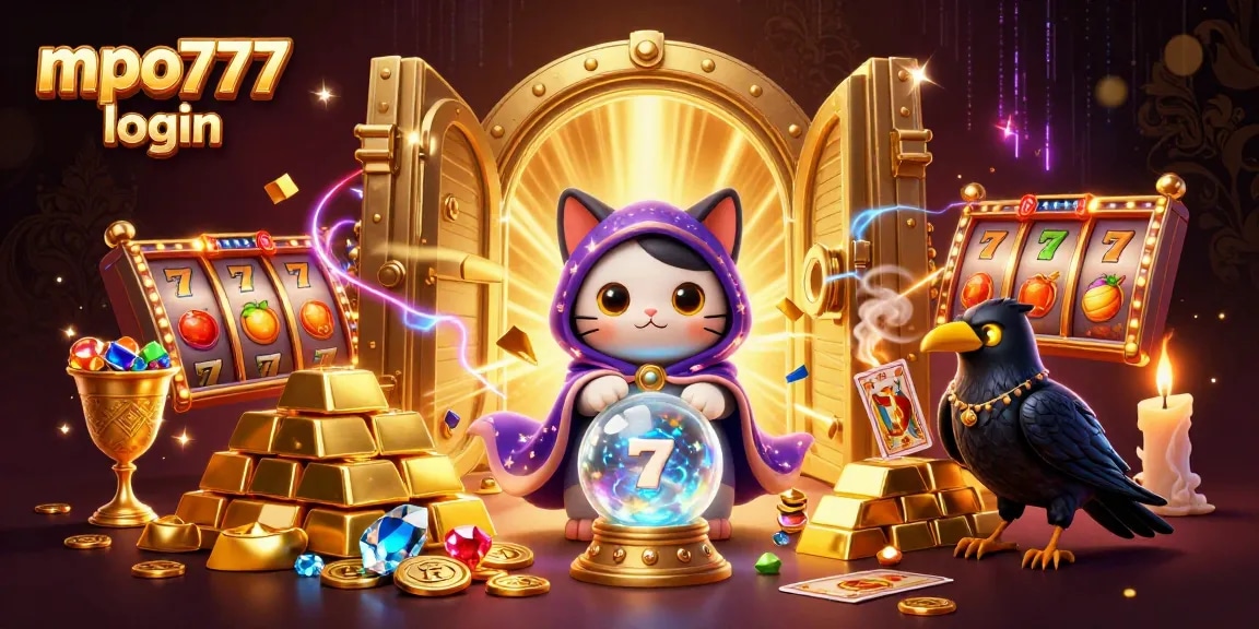 Experience lucky wins with mpo777 login as the mystical cat and raven guide you through a slot adventure.