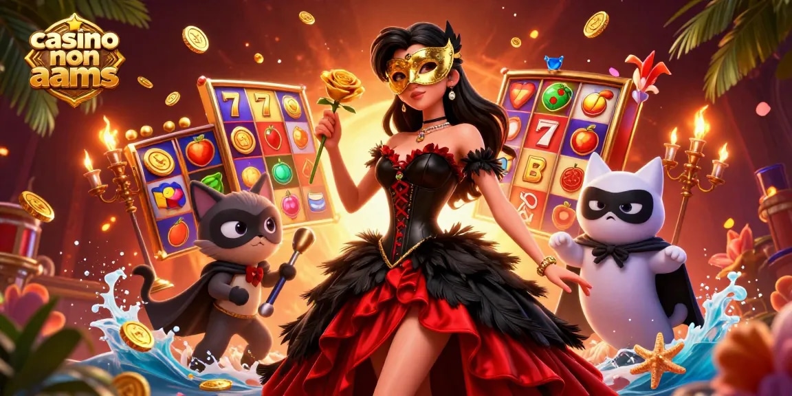 Vivi il brivido del casino non aams con personaggi straordinari tra rulli di slot vibranti e monete d'oro.