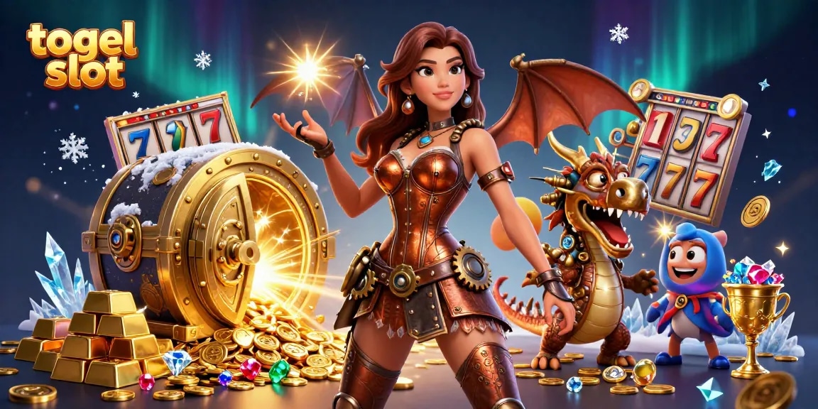 Experience the excitement of togel slot with vibrant 3D characters and dynamic casino elements.