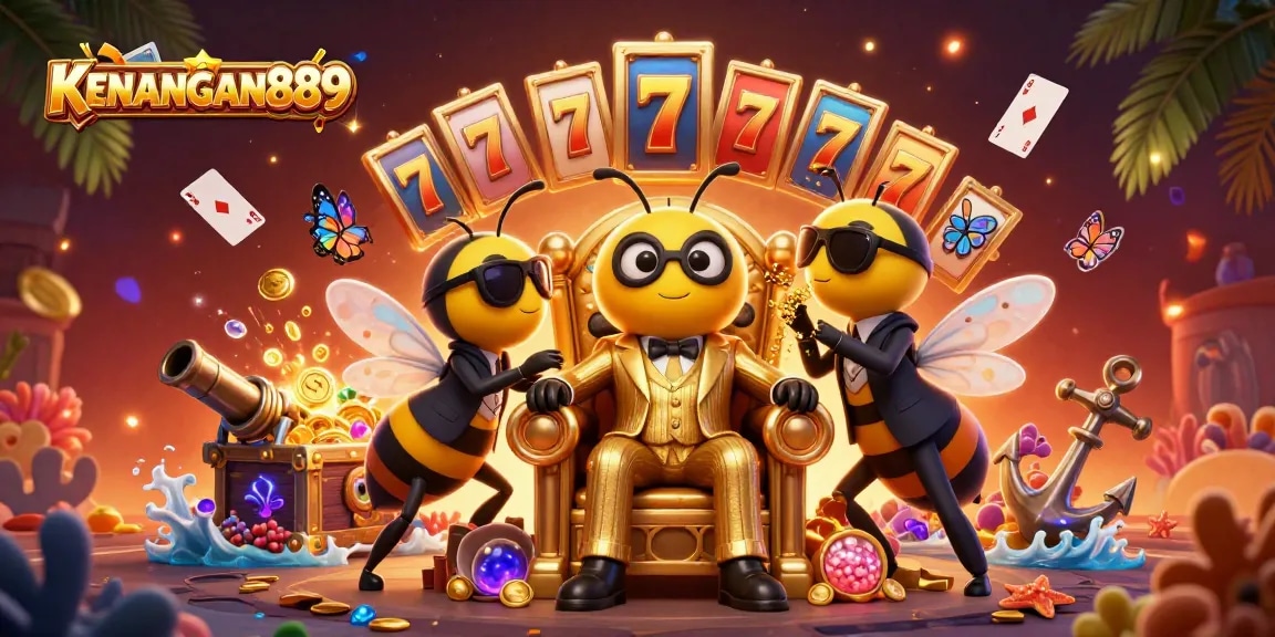 Engage with KENANGAN889's thrilling slot experience surrounded by winning elements and colorful designs.