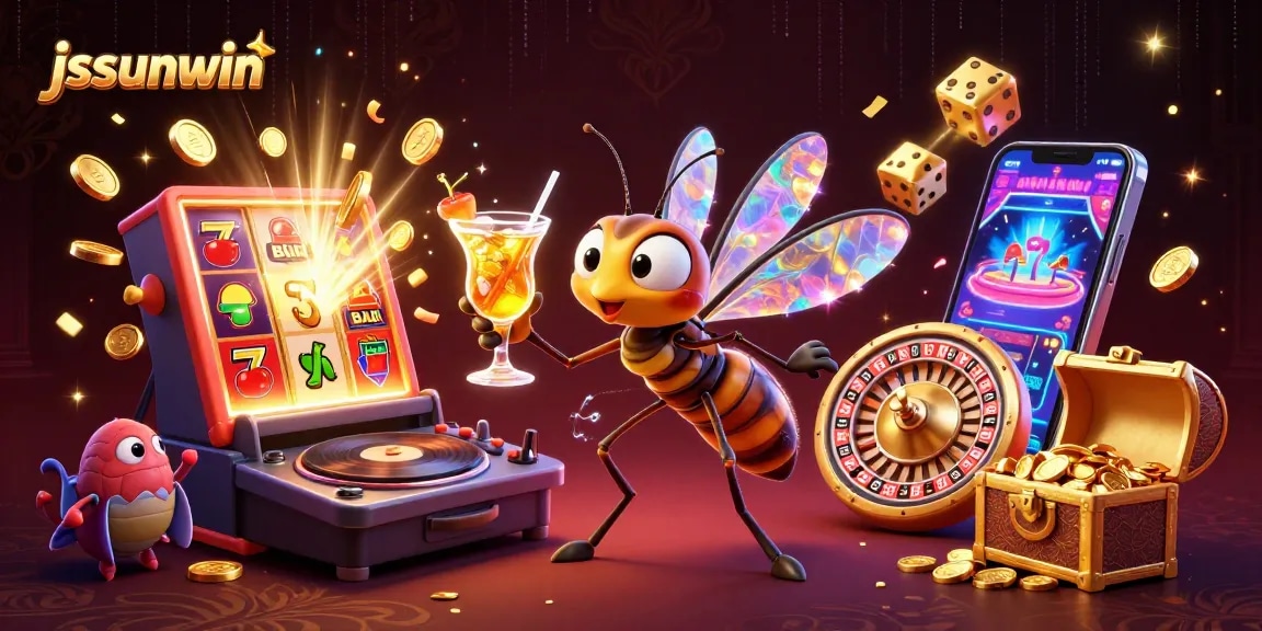 Spin jackpots and win at jssunwin with vibrant casino game elements and dynamic 3D characters.