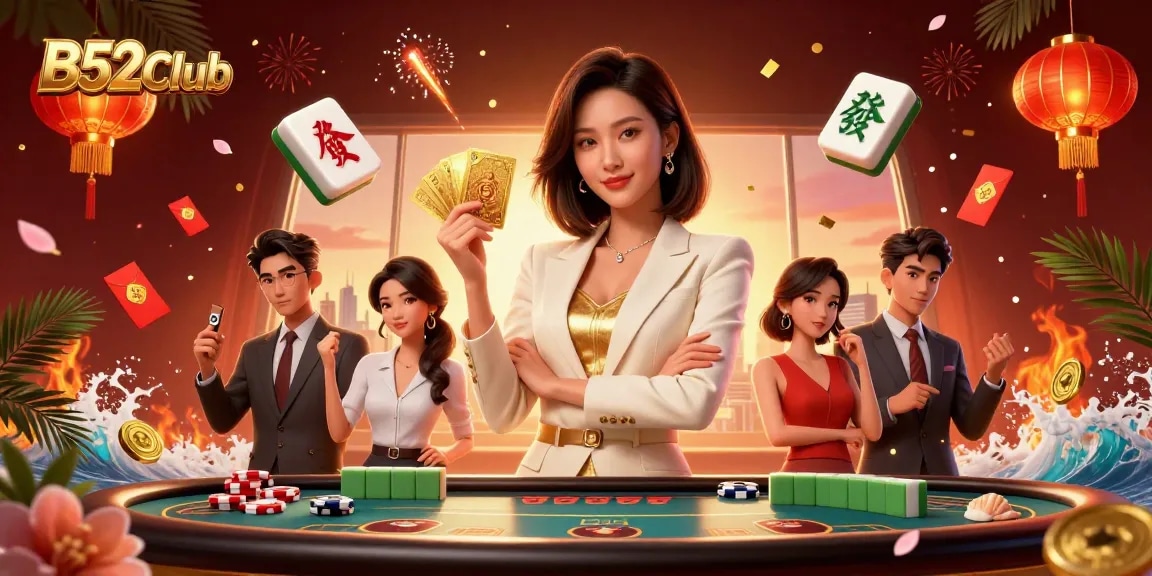 Experience thrilling gameplay at B52Club with stunning visuals of an elegant casino scene.