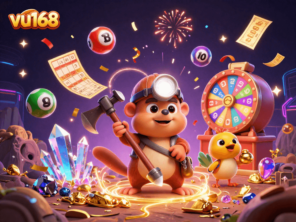 Discover exciting winnings at vu168, where the thrill of lottery and casino come alive in a vibrant scene.