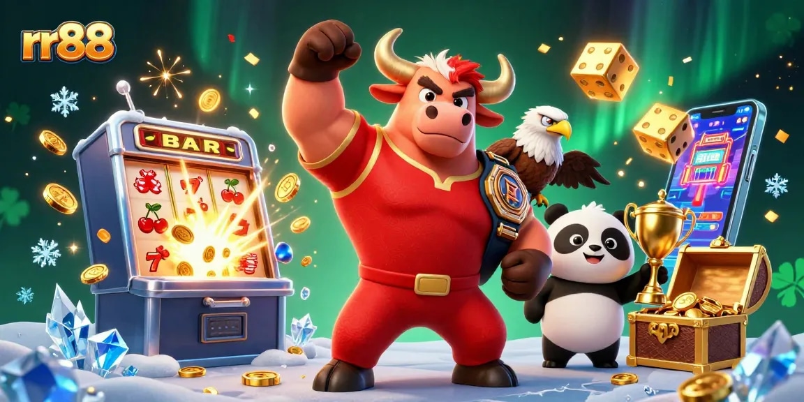 Experience rr88 casino excitement with vibrant characters and jackpot elements in a 3D scene.