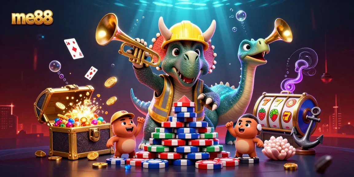 Experience the excitement of me88 casino games with thrilling 3D scenes and vibrant characters.