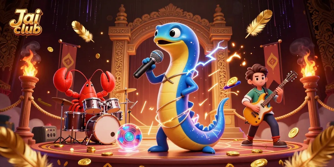 Engage with the vibrant Jai club underwater casino spectacle featuring dynamic electric eel DJ.