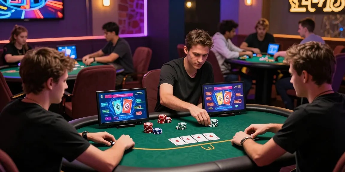 Exciting online poker gaming scene highlighting Daftar Nagapoker with animated graphics and diverse players.
