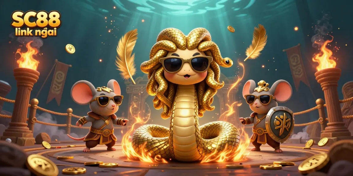 Experience thrilling gameplay with SC88 link mới, showcasing exciting game elements and vibrant characters.