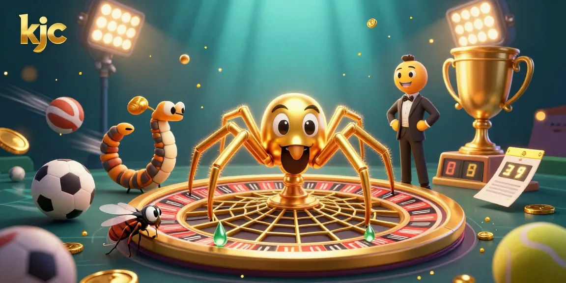 Engage with kjc in vibrant 3D casino action featuring sports betting elements and a dynamic roulette setup