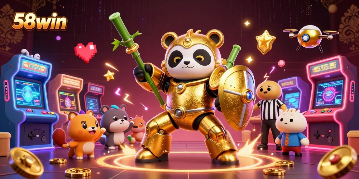 Experience exciting gameplay with 58win as the golden panda conquers the casino arena.