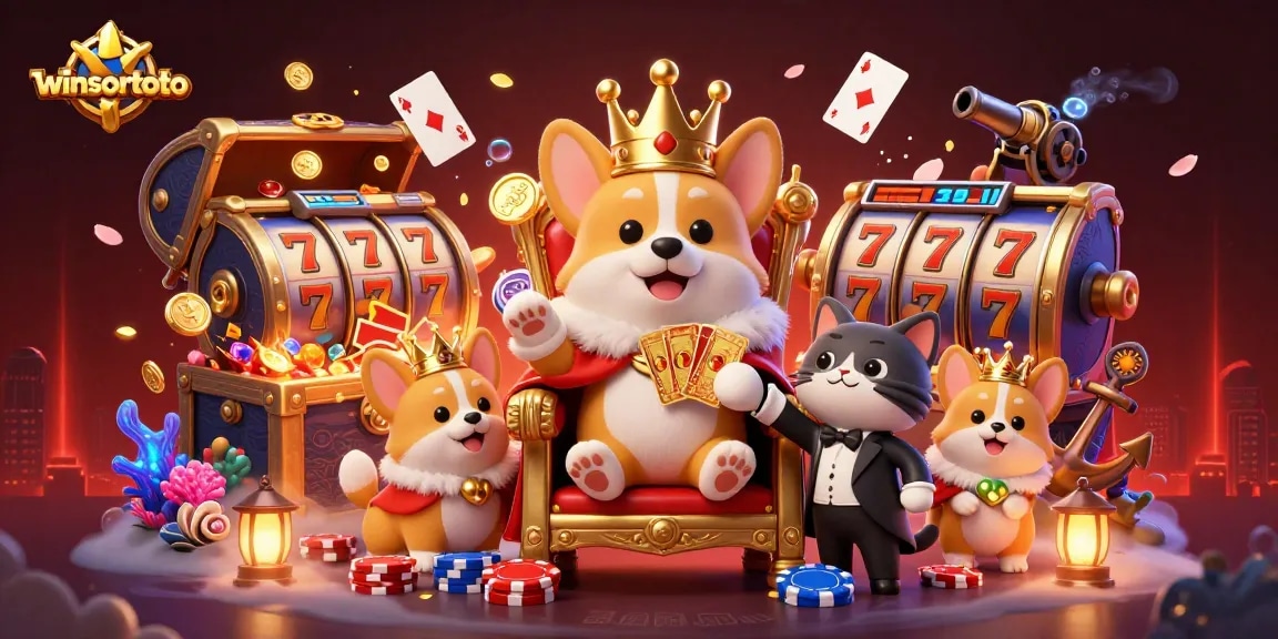 Menangkan permainan dengan winsortoto melalui ilustrasi kegembiraan kasino yang kaya detail