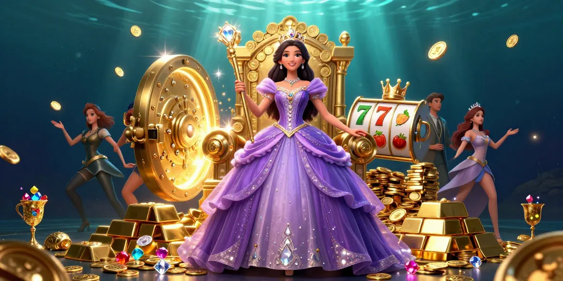 Engage with the luxury of XX88's casino offerings, featuring a regal Asian woman amidst sparkling slot symbols and golden treasures.