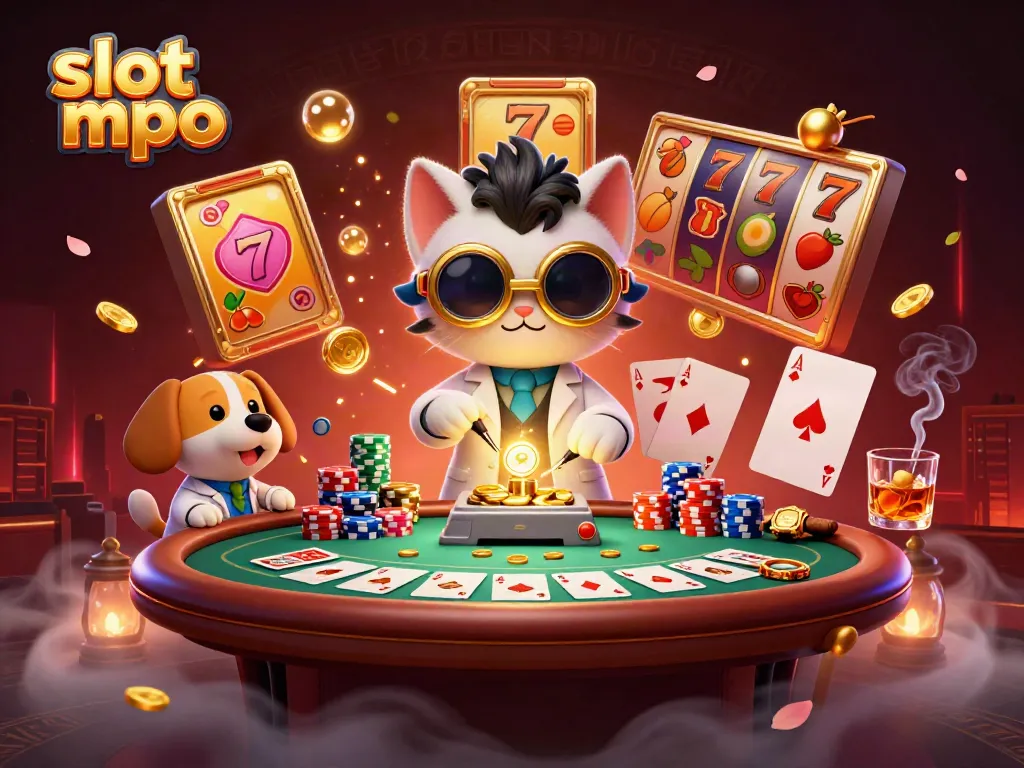 Engage with the exciting world of slot mpo, featuring vivid slot reels and dynamic casino elements.