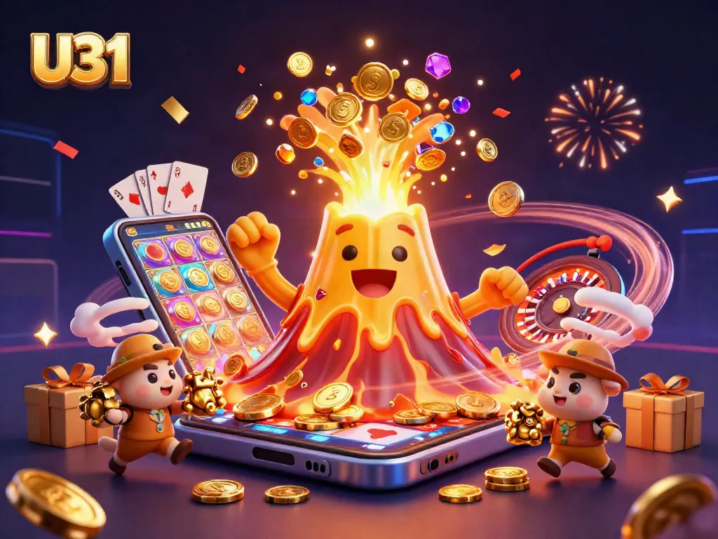 Experience thrilling wins at U31 with vibrant games, golden coins, and captivating visuals.