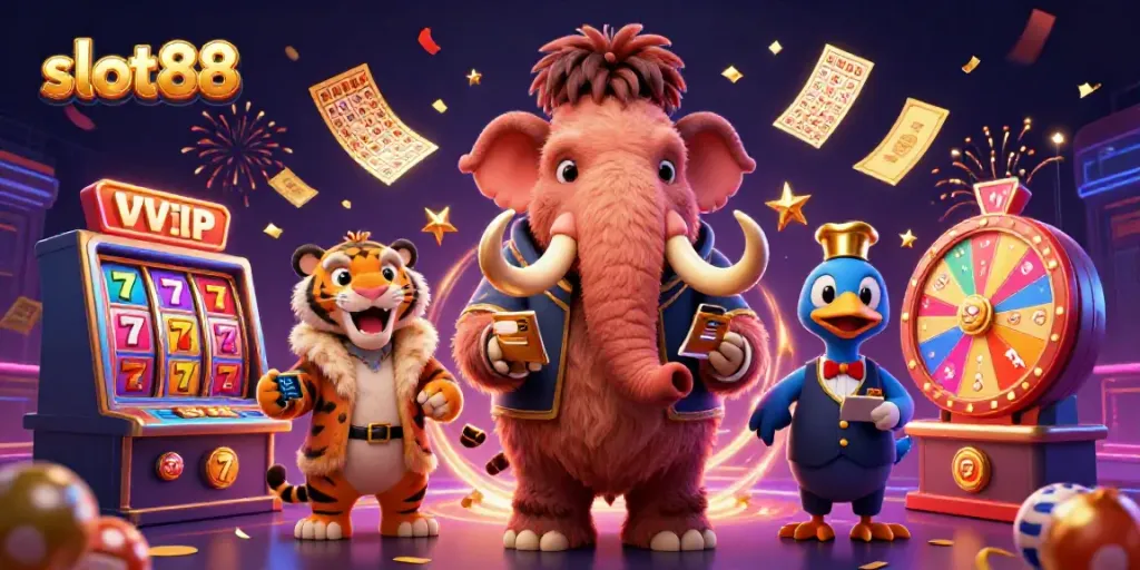 Slot88 memberikan pengalaman bermain slot dengan bouncer mamut, tamu harimau, dan pelayan burung dodo.