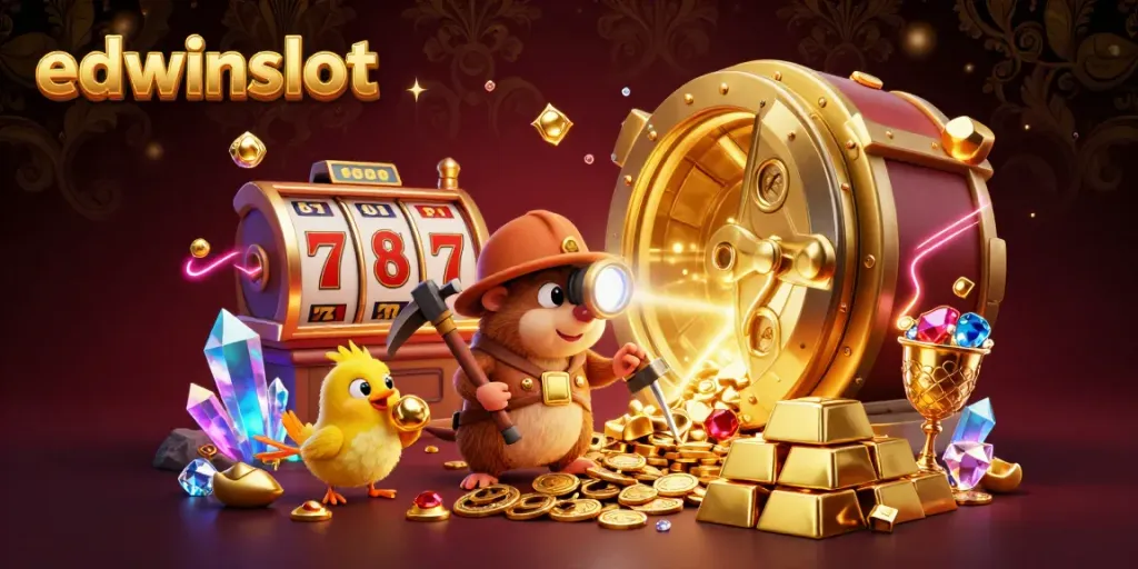 Engage in the thrill of edwinslot with a dynamic treasure hunt in a vibrant casino cave filled with jackpots.