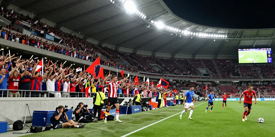 Soi kèo predictions making an impact during an exciting soccer match atmosphere.