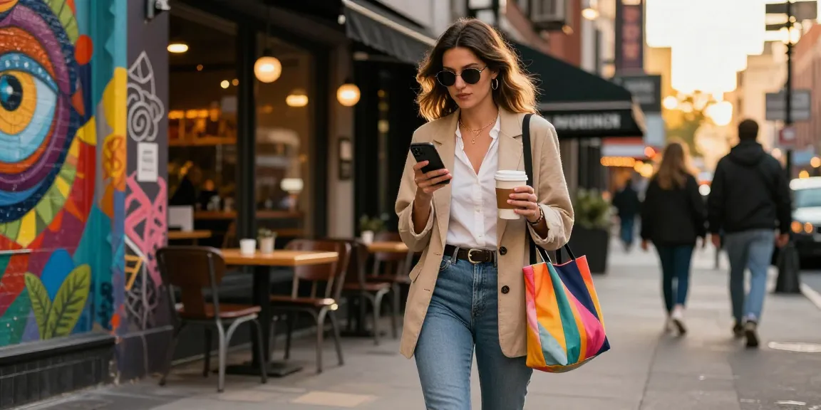 Gái gọi đang dạo phố với phong cách thời trang hiện đại và năng động