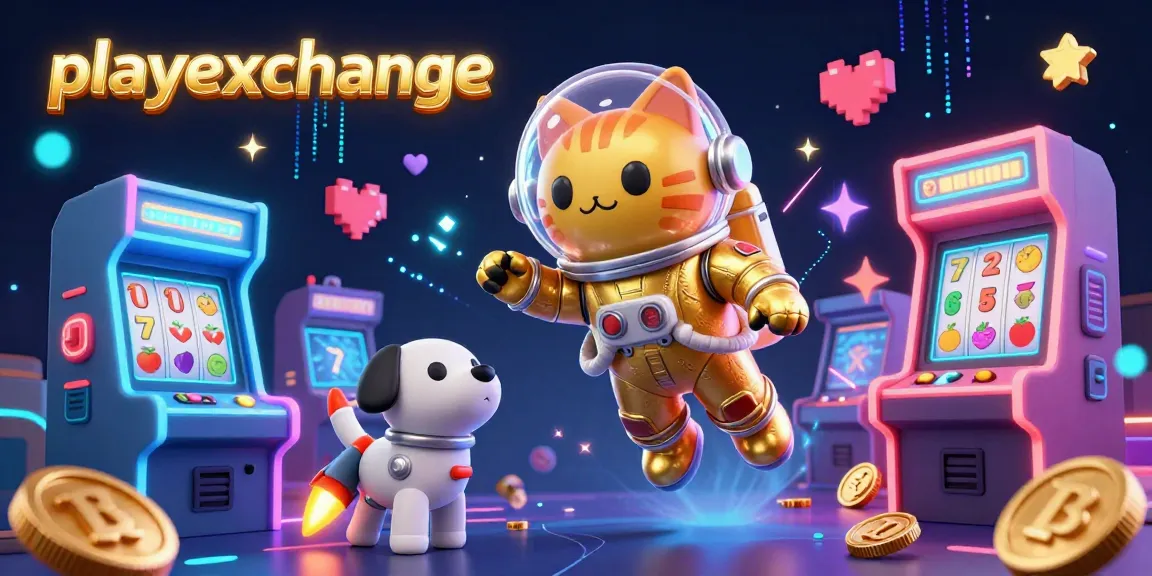 Engage with playexchange showcasing seamless online cricket and casino gaming in vibrant 3D.