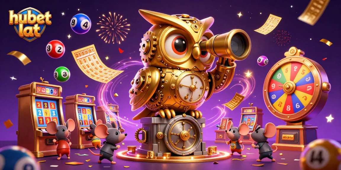 Experience thrilling gaming at hubet lat with vibrant lottery balls and festive casino elements.