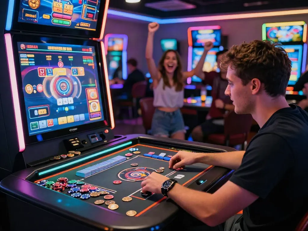 Pengalaman bermain mesinmpo slot Mahjong dengan suasana menyenangkan di kasino.