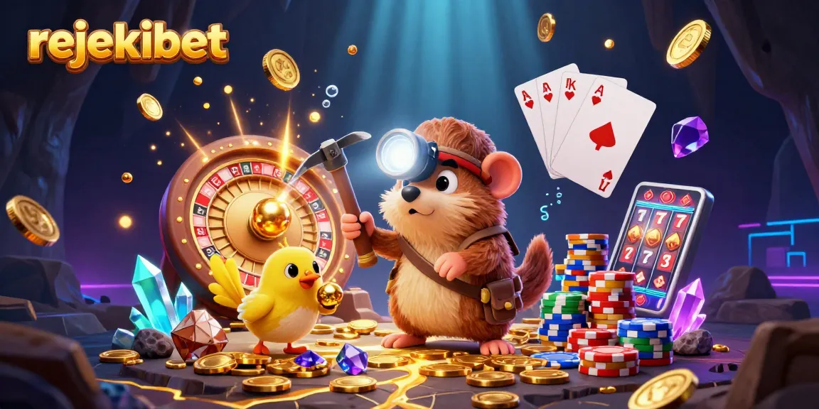 Experience high-stakes wins with rejekibet in this vibrant casino scene filled with treasures.