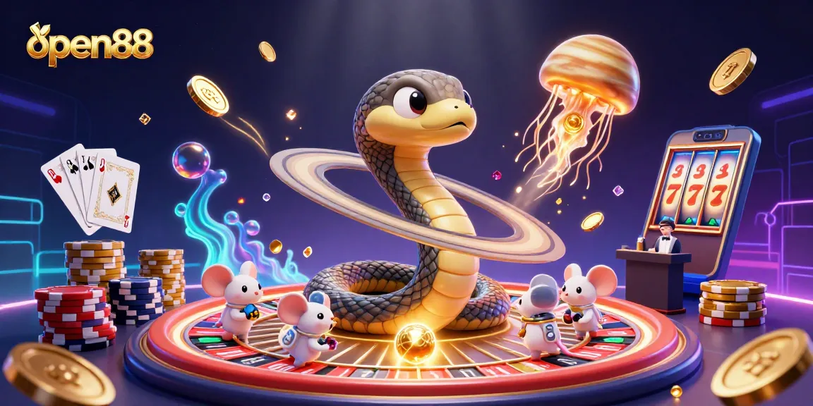 Experience thrilling gameplay with open88's vibrant online casino world featuring dynamic casino elements.