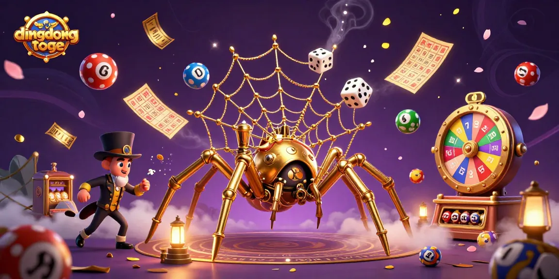 Engage in thrilling gameplay with dingdongtoge at this vibrant lottery scene featuring dynamic game elements.