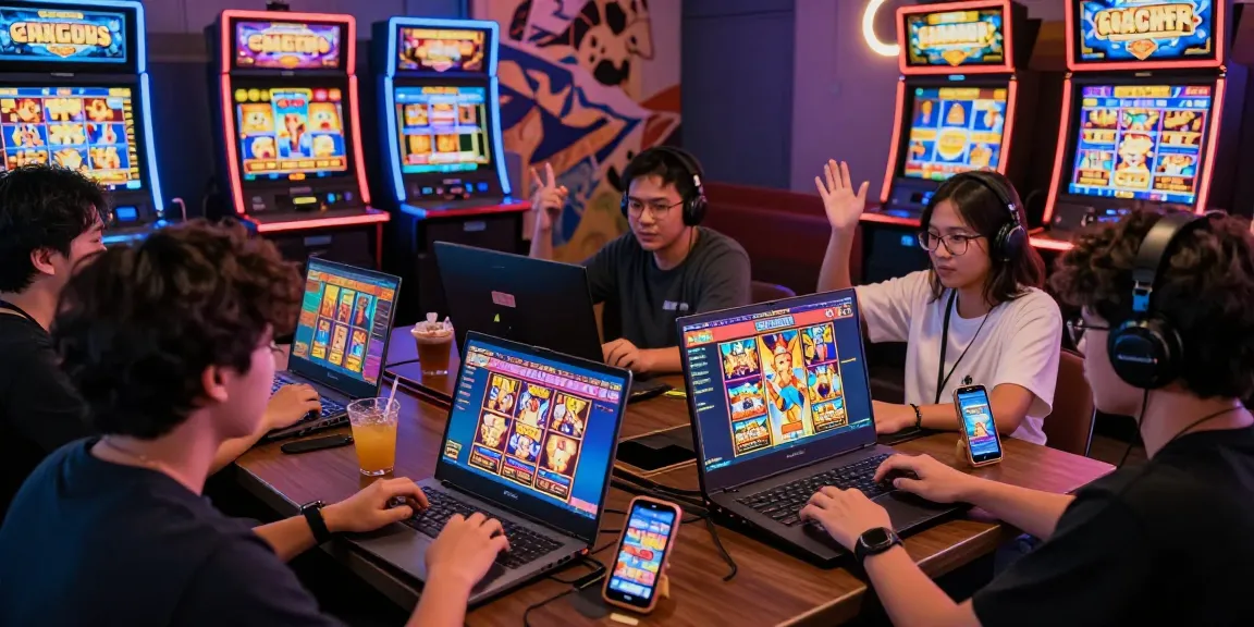 Engaged players enjoying slot gacor games in a dynamic online gaming environment.