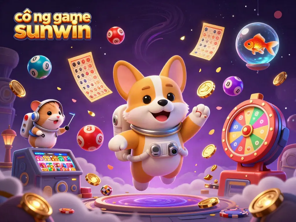 Engage with the cổng game sunwin as a corgi astronaut explores an intergalactic casino in an exciting zero gravity scene.