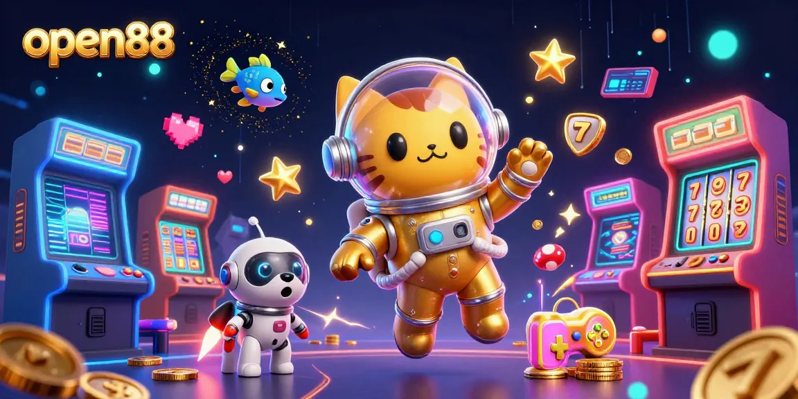 Engage in thrilling gameplay at open88 with vibrant 3D casino elements and dynamic characters.