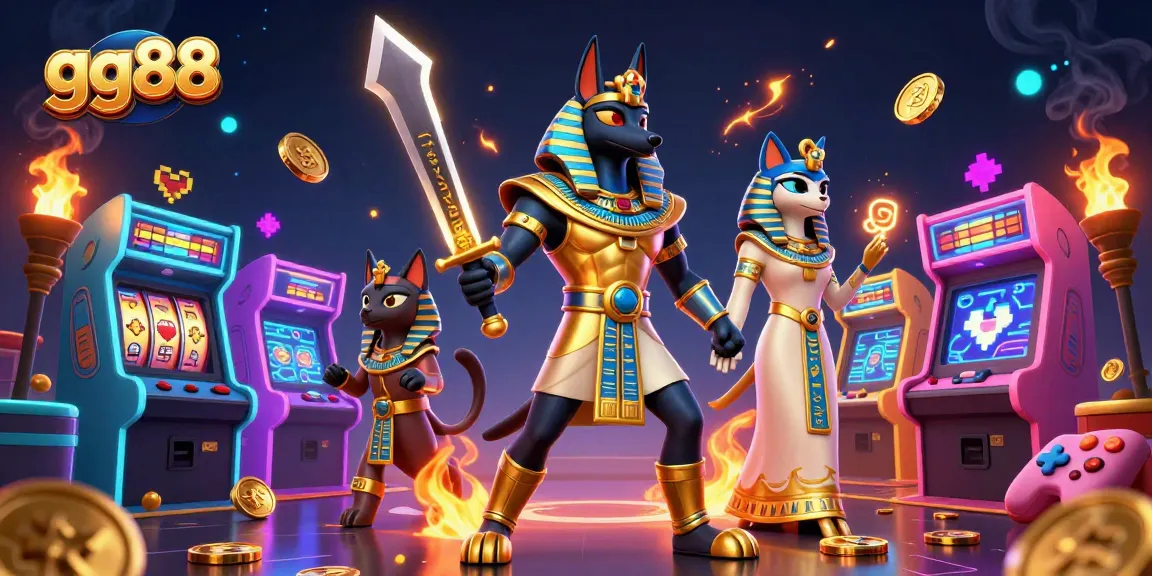 Experience the thrill of gg88 with Anubis and Bastet in a vibrant casino adventure.